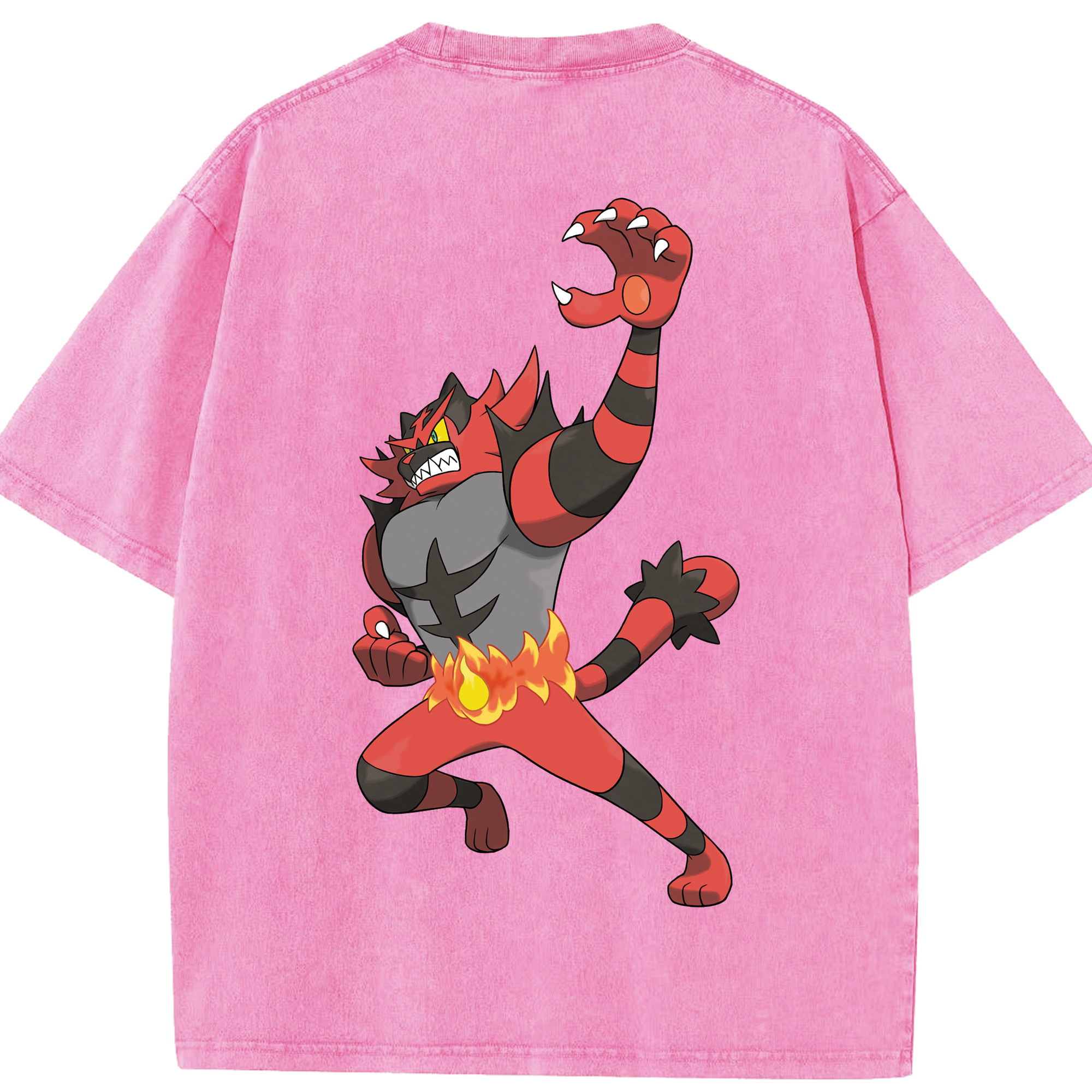 （画像用） ポケットモンスター Pokémon 綿100% ヴィンテージ風 半袖Tシャツ（背面プリント）